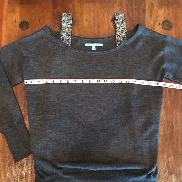 Antonio Melani Sweater - Beautiful Beaded Straps - Picture 6 of 8